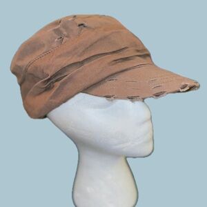 Distressed Brown Cap